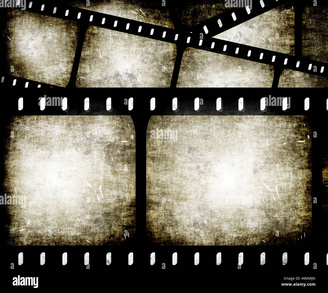 Composition abstraite de film ou de bande de film Banque D'Images