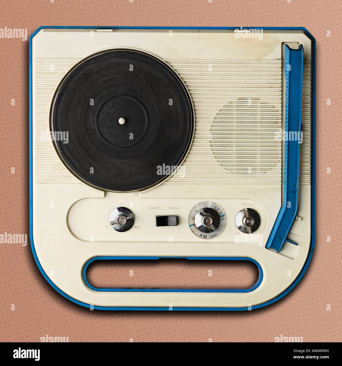 Années 60 plastique record player Banque D'Images