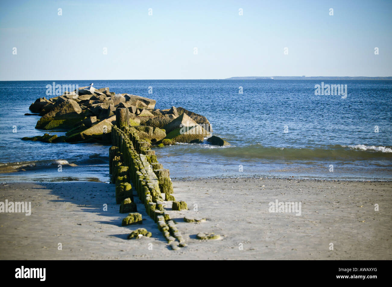 Plage de Coney Island, New York, États-Unis d'Amérique Banque D'Images