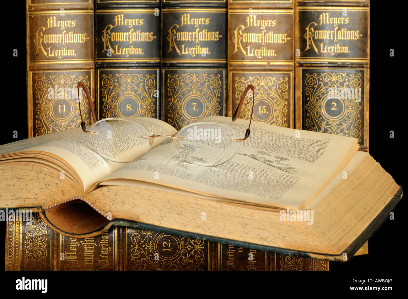 Encyclopédie historique Banque D'Images