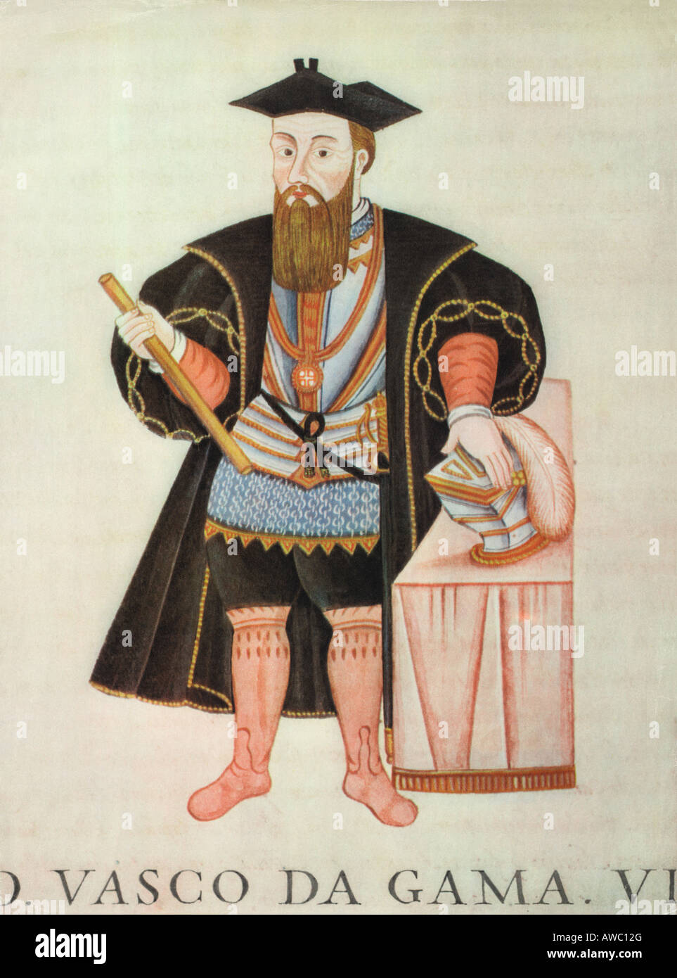 Vasco da Gama 1469 1524 un navigateur portugais. Banque D'Images