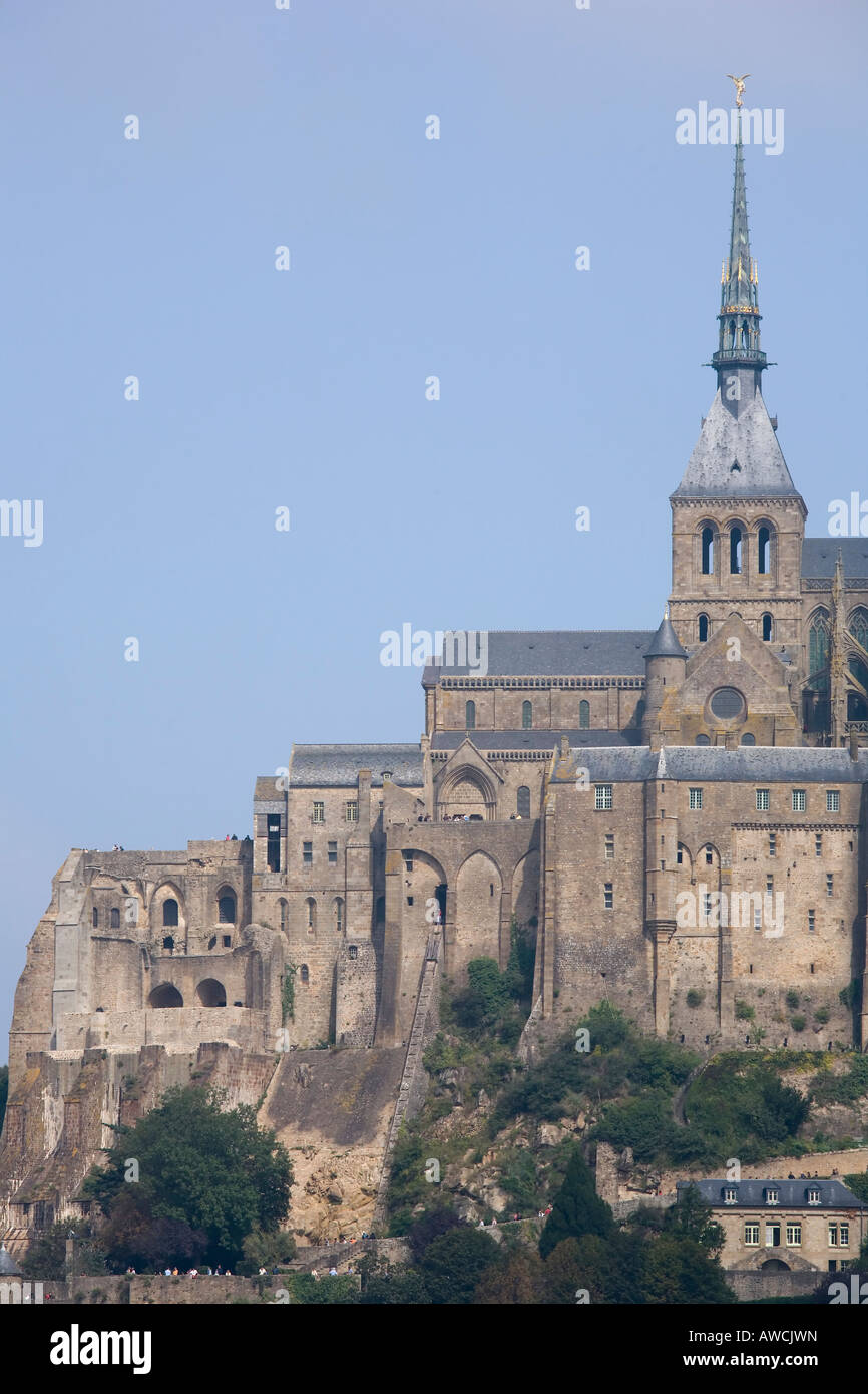 Mont St Michel Normandie France Banque D'Images