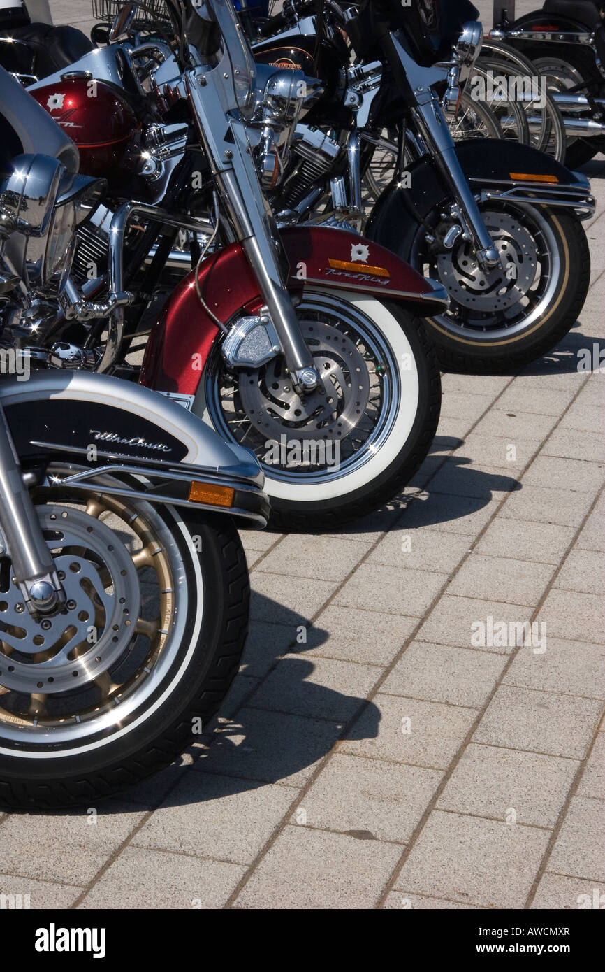 1980 pneus avant, l'île de Sylt, en mer du Nord, l'Allemagne, de l'Europe Banque D'Images