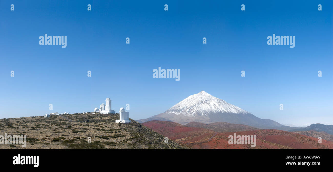 Espagne Iles Canaries Ténérife observatoire près de le mont Pico de Teide Banque D'Images
