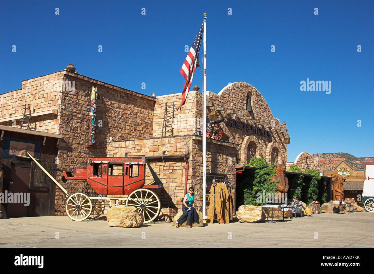 Poste de traite, Kanab, Utah Banque D'Images