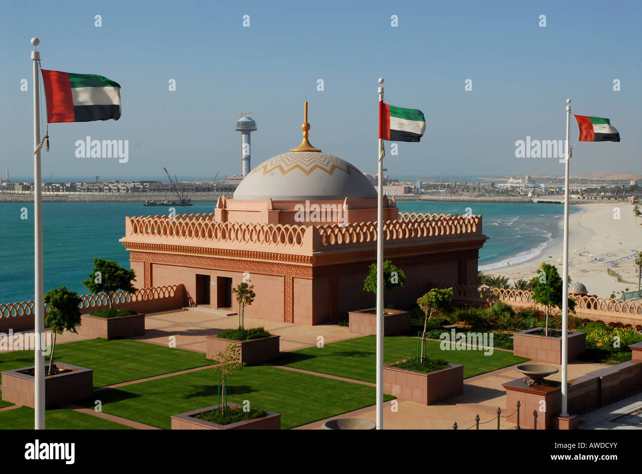 Emirates Palace Hotel, Abu Dhabi, Émirats arabes unis, en Asie Banque D'Images