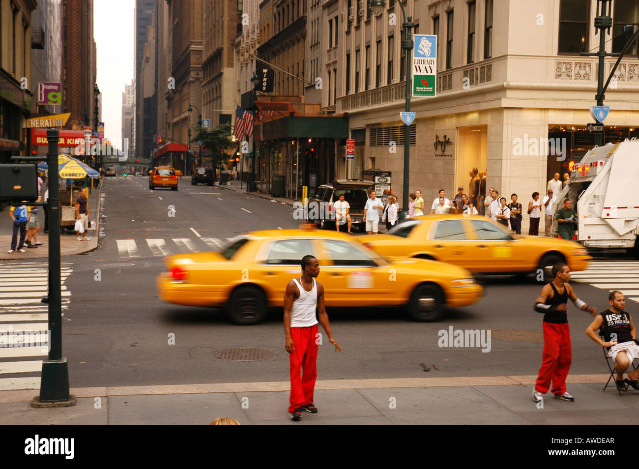 La rue New York USA Banque D'Images
