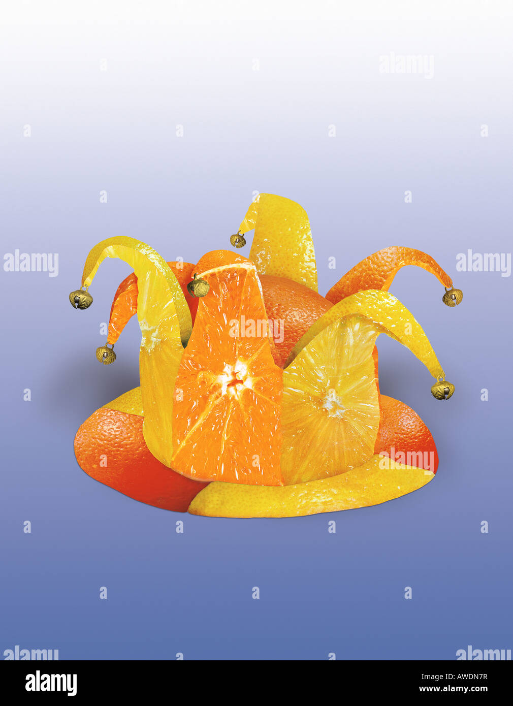 Journée carnaval pour les oranges et citrons Banque D'Images