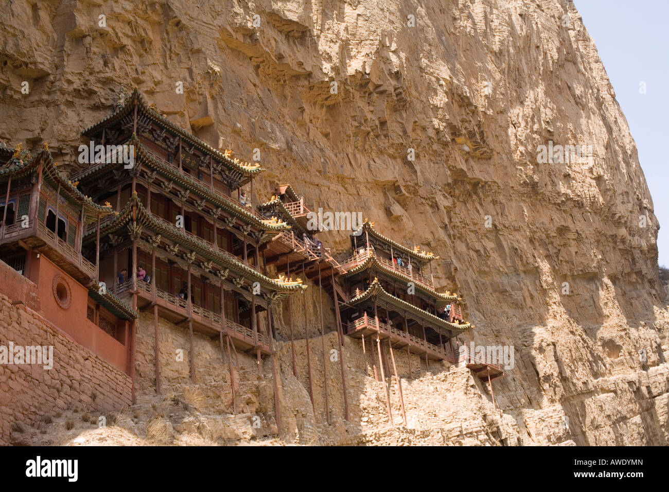 La pendaison, Monastère Xuankong Si, dans la province du Shanxi, République populaire de Chine Banque D'Images