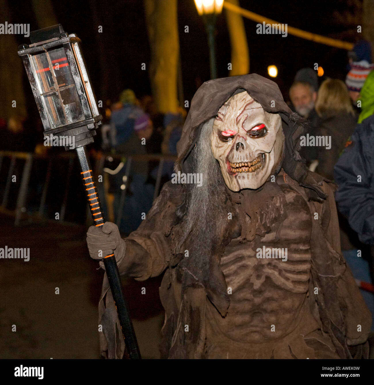 Krampus, une figure traditionnelle autrichienne liée à la tradition de Saint Nicolas, il est l'homologue du mal responsable de punis Banque D'Images