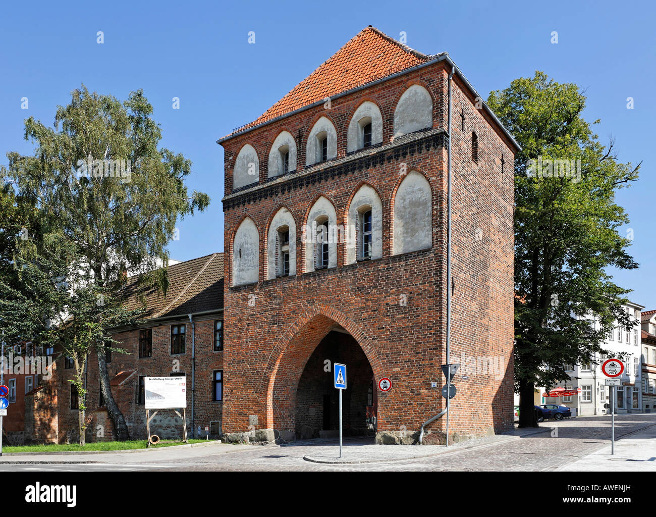 Kniepertor Gate, Stralsund, Mecklembourg-Poméranie-Occidentale, Allemagne, Europe Banque D'Images