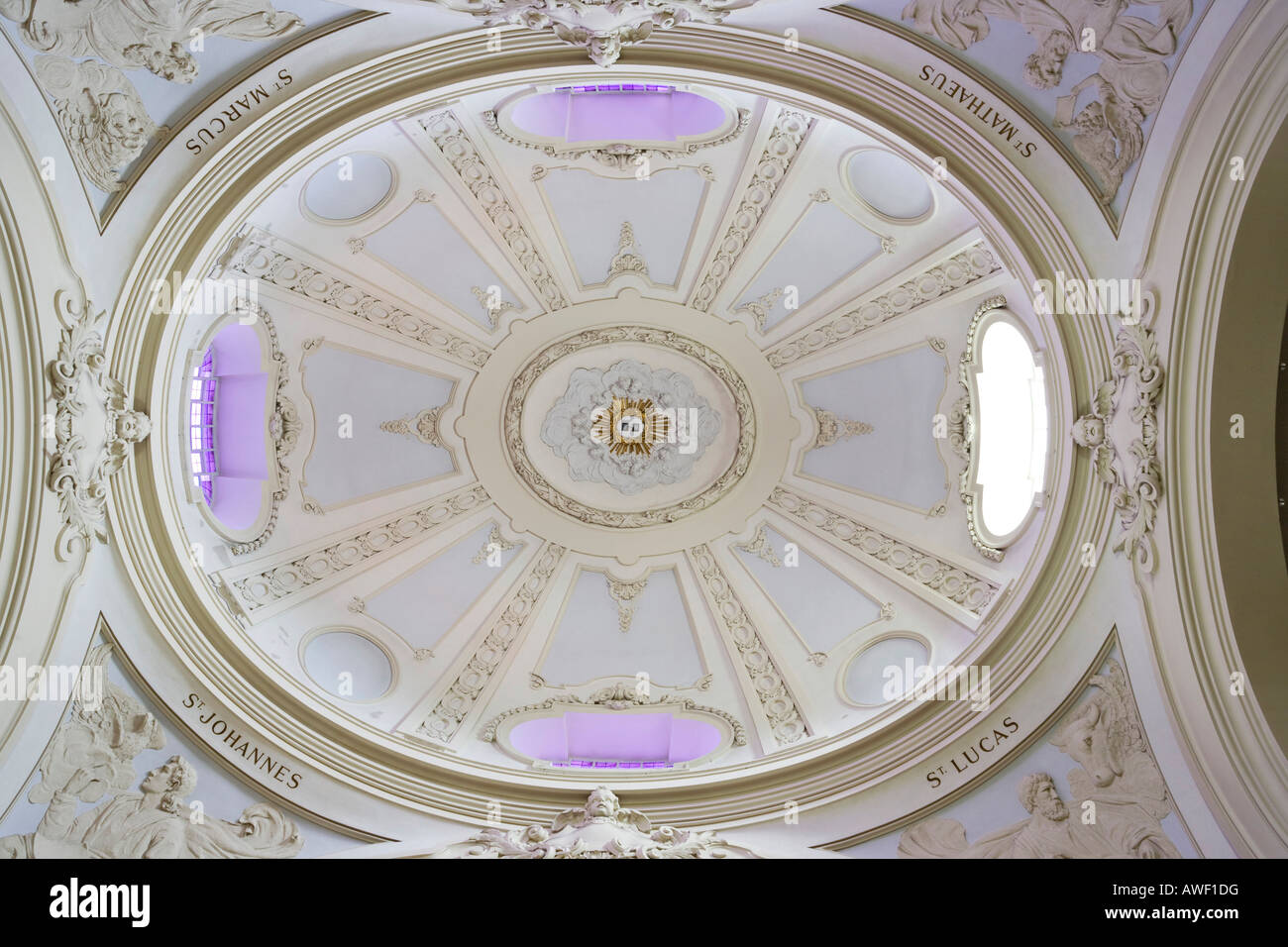 Plafond, Margaretenkirche (St. Eglise de Margare), Berndorf, Triestingtal, Basse-Autriche, Autriche, Europe Banque D'Images