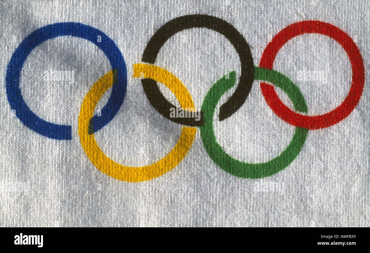 Symbole olympique 2004 à Athènes Banque D'Images