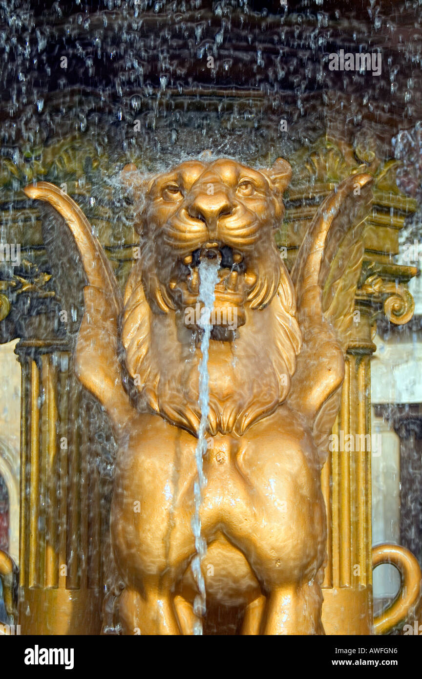 Hôtel de ville de Leicester Square Fountain Banque D'Images