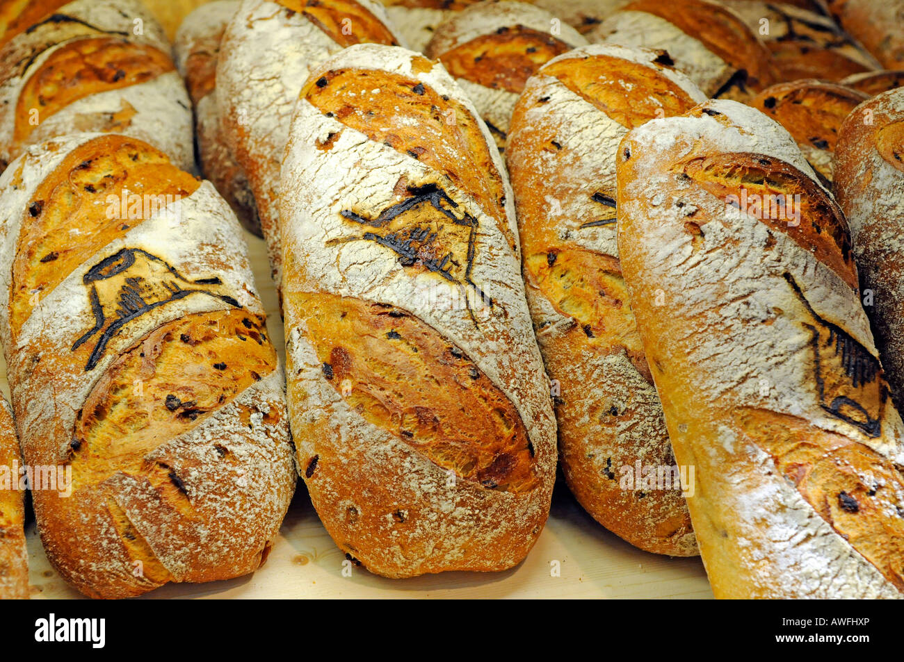 Du pain frais sur la juste "Gruene Woche' à Berlin Banque D'Images