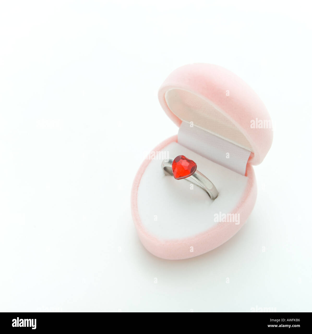 Bague en boîte de bijoux Banque D'Images