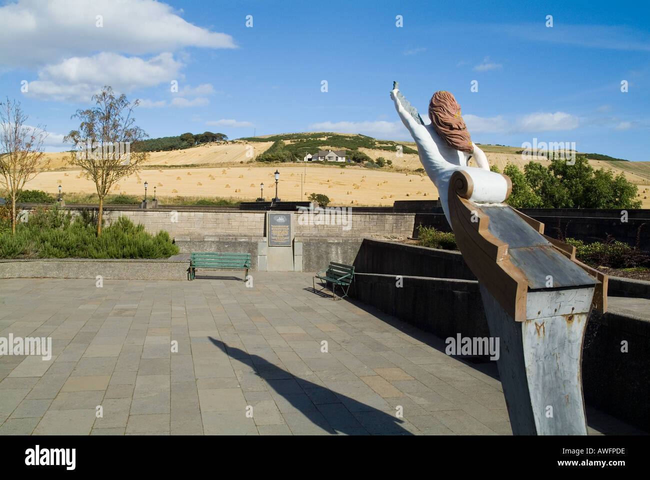 Dh INVERBERVIE KINCARDINESHIRE Hercules Linton Cutty Sark clipper célèbre monument de proue Banque D'Images