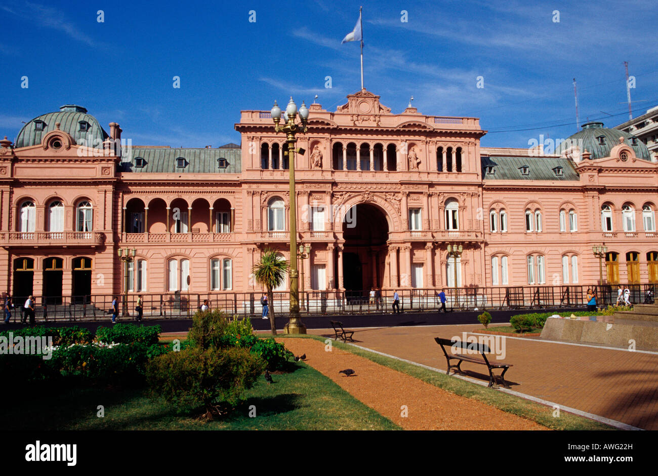 Casa Rosada, le palais présidentiel, la Plaza de Mayo, Buenos Aires. L'Argentine. Banque D'Images