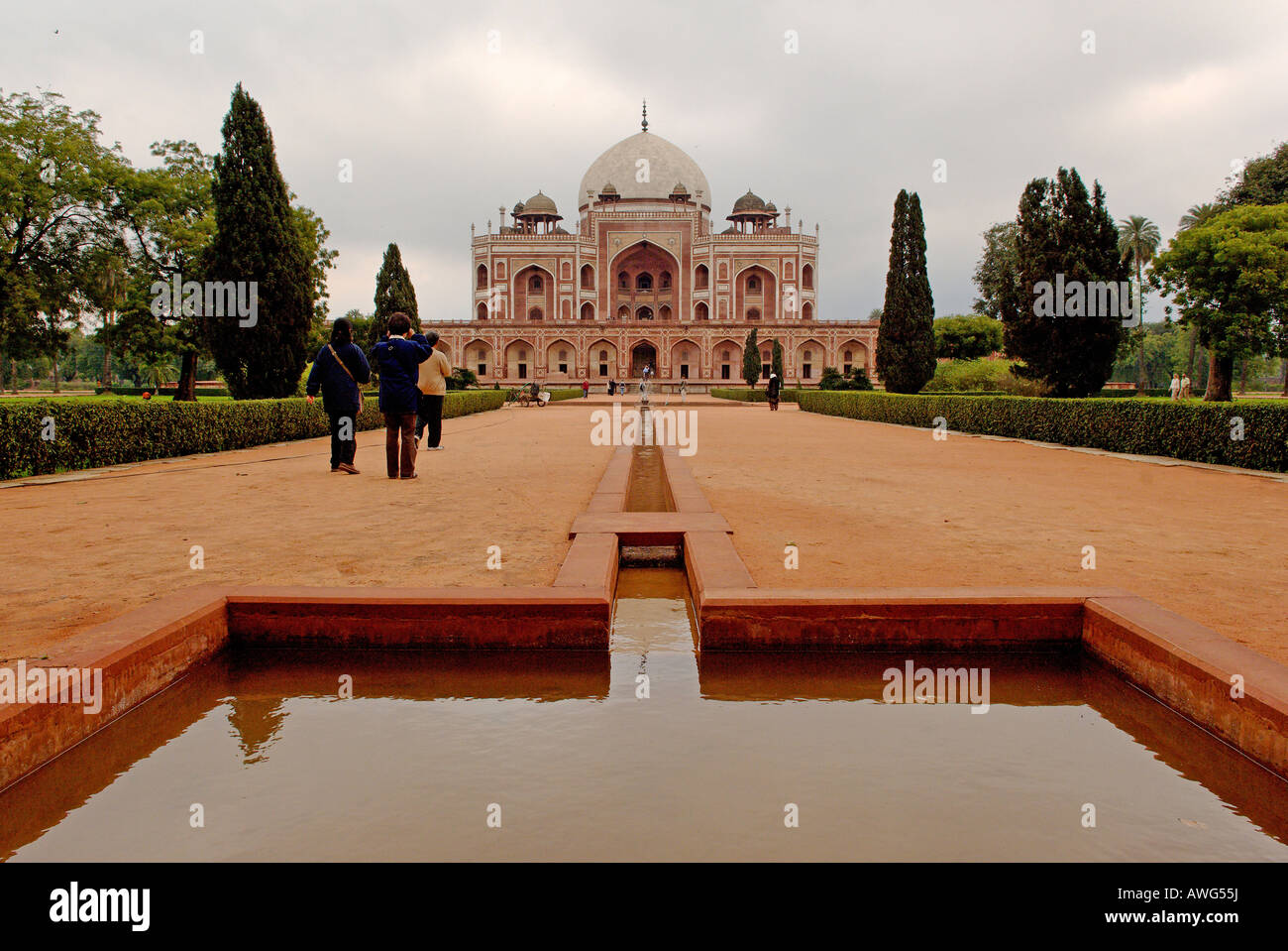 Tombe de Humayun New Delhi, Inde. UNESCO World Heritage Site. Banque D'Images