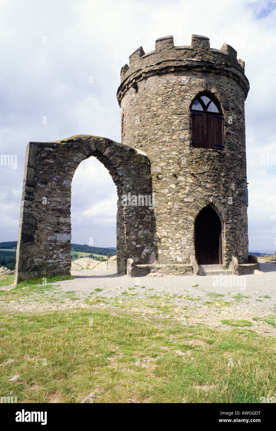 Le vieux John Tower Bradgate Park Leicestershire Angleterre UK folie xviiie siècle tour d'observation de l'architecture anglaise tourisme voyage Banque D'Images