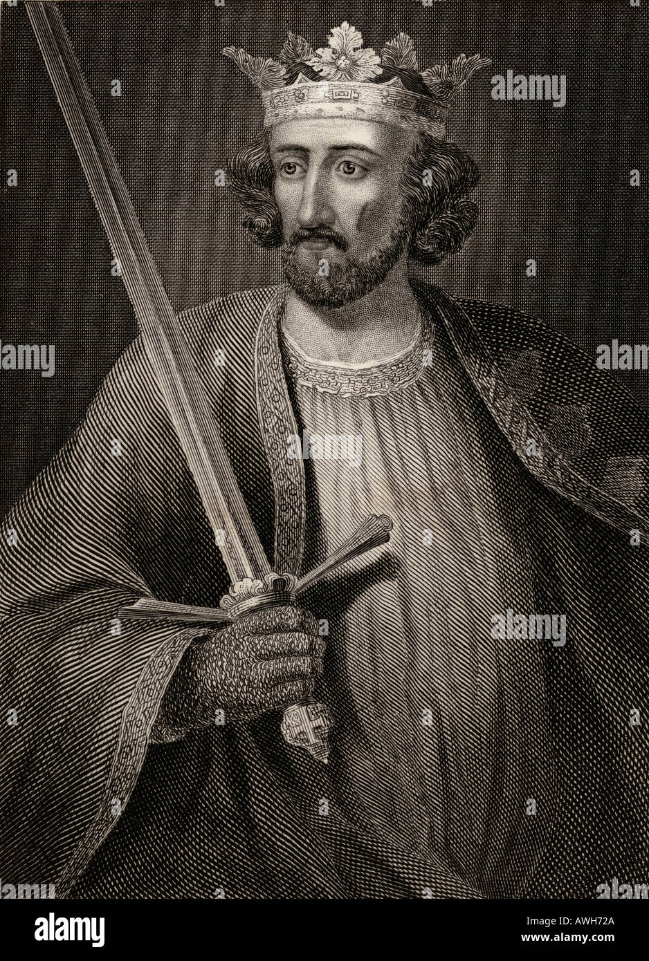 Édouard I, alias Longshanks et Hammer of the Scots, 1239 - 1307. Roi d'Angleterre. Banque D'Images