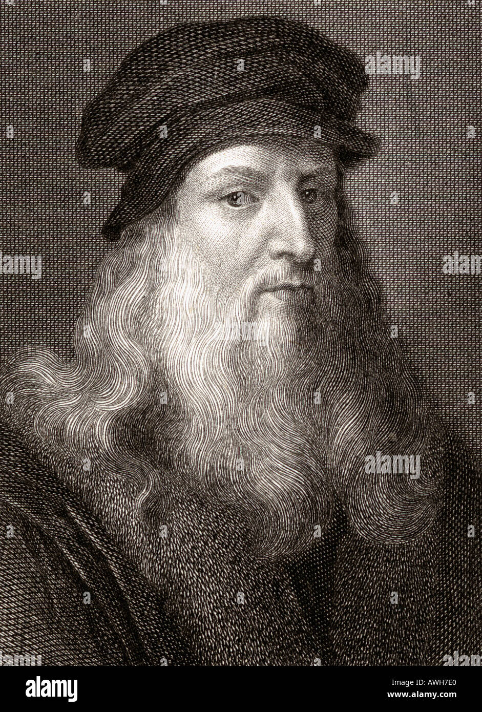 Leonardo Da Vinci, 1452 - 1519. L'artiste florentin. Banque D'Images