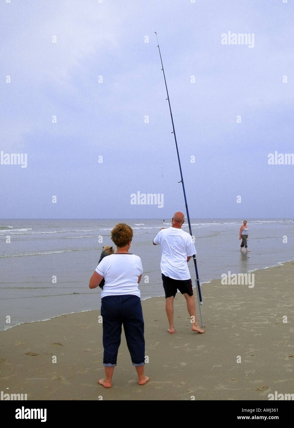 Plage le Touquet France Banque D'Images