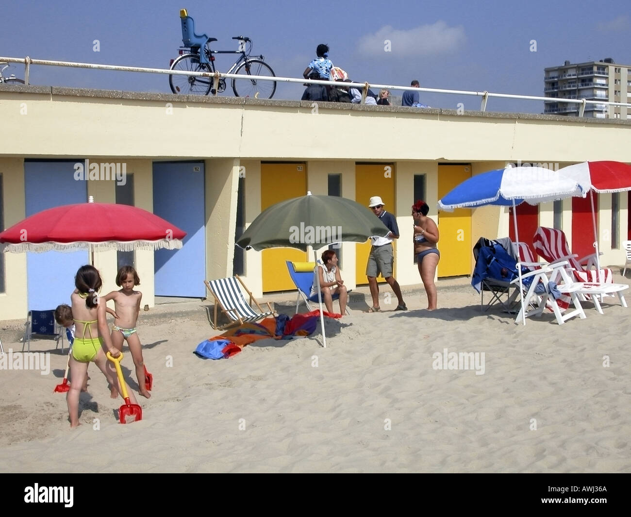 Plage le Touquet France Banque D'Images