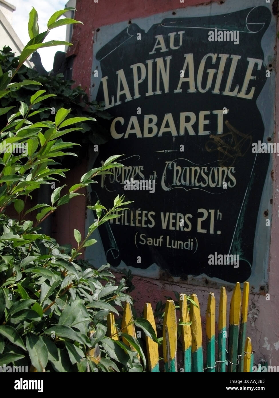 Restaurant bar le Lapin Agile à Montmartre Paris Banque D'Images