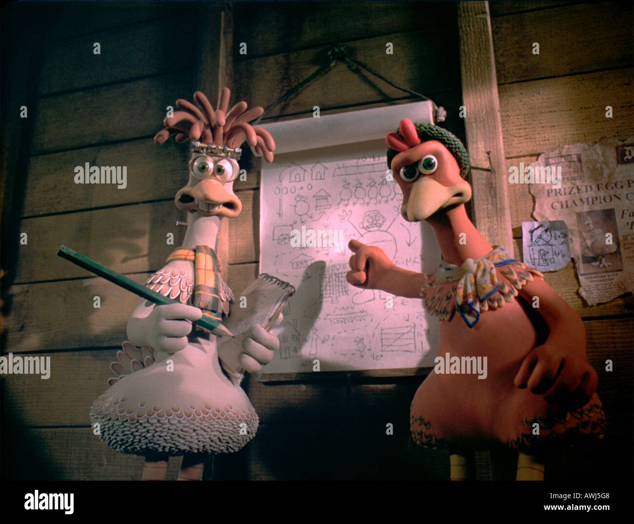 CHICKEN RUN 2000 Pathe/Dreamworks/film Aardman Banque D'Images