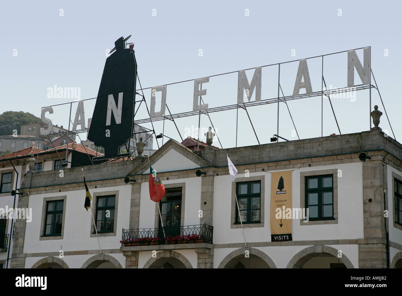 Le vin de Porto Sandeman lodge de Nova de Gaia Porto Portugal Banque D'Images