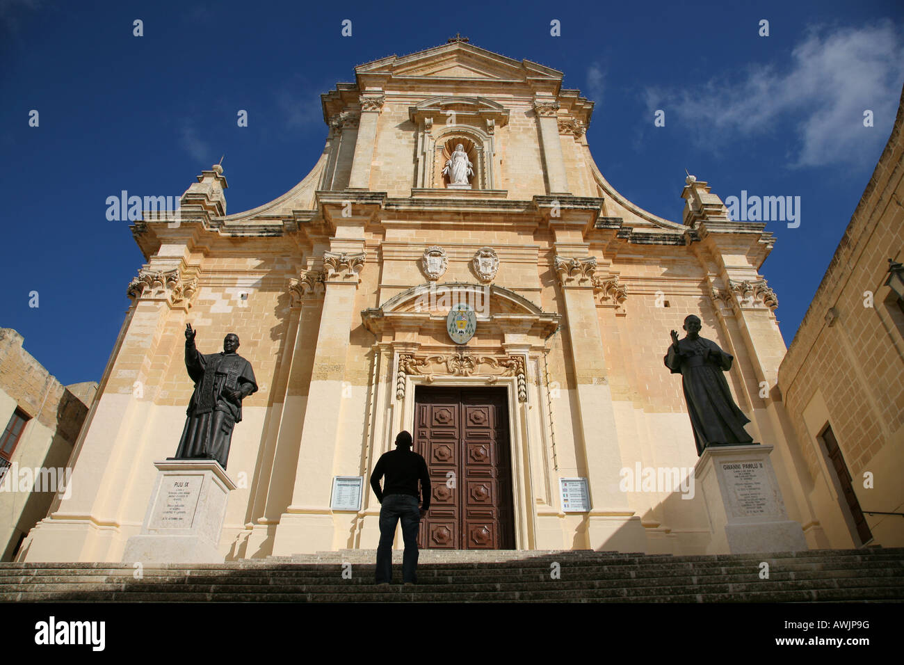 Gozo cathédrale St Mary s dans la citadelle de Gozo Banque D'Images