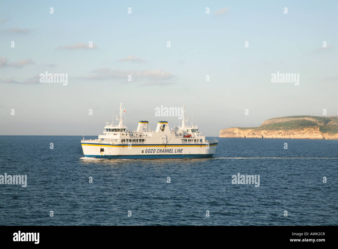 Le traversier qui relie Malte à Gozo Banque D'Images