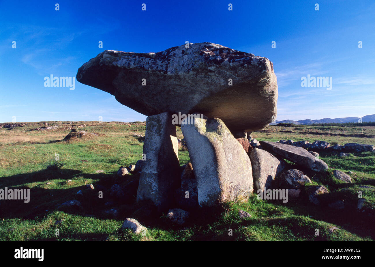 Dolmen Kilcooney, Co Donegal, Irlande Banque D'Images