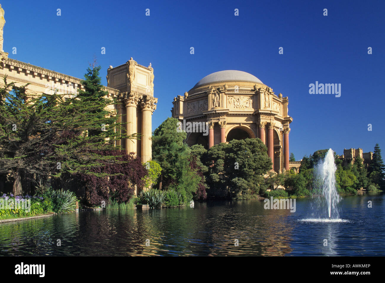 La Californie San Francisco Palace of Fine Arts Banque D'Images