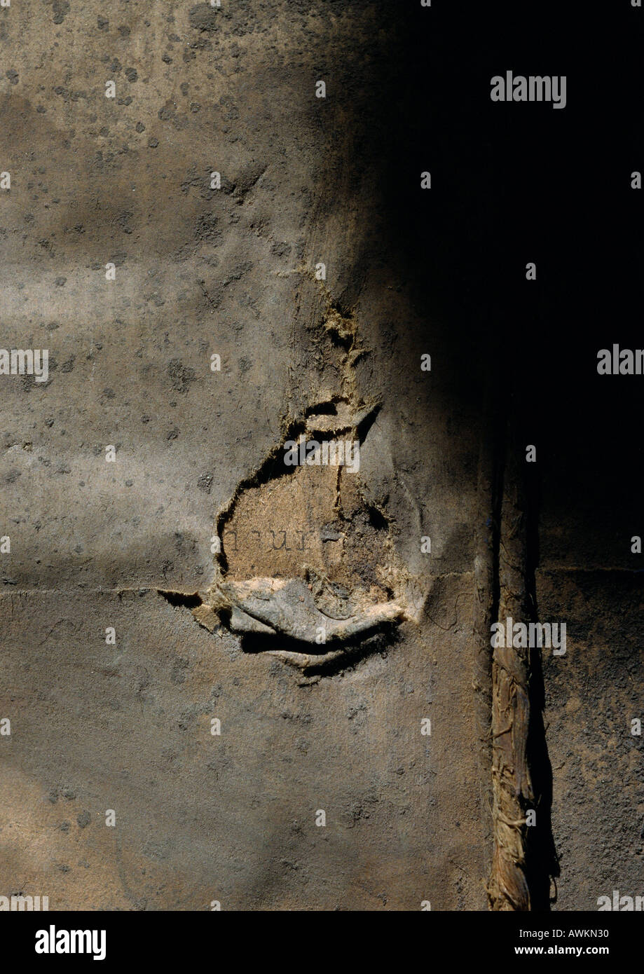 Surface sale, déchiré Banque D'Images