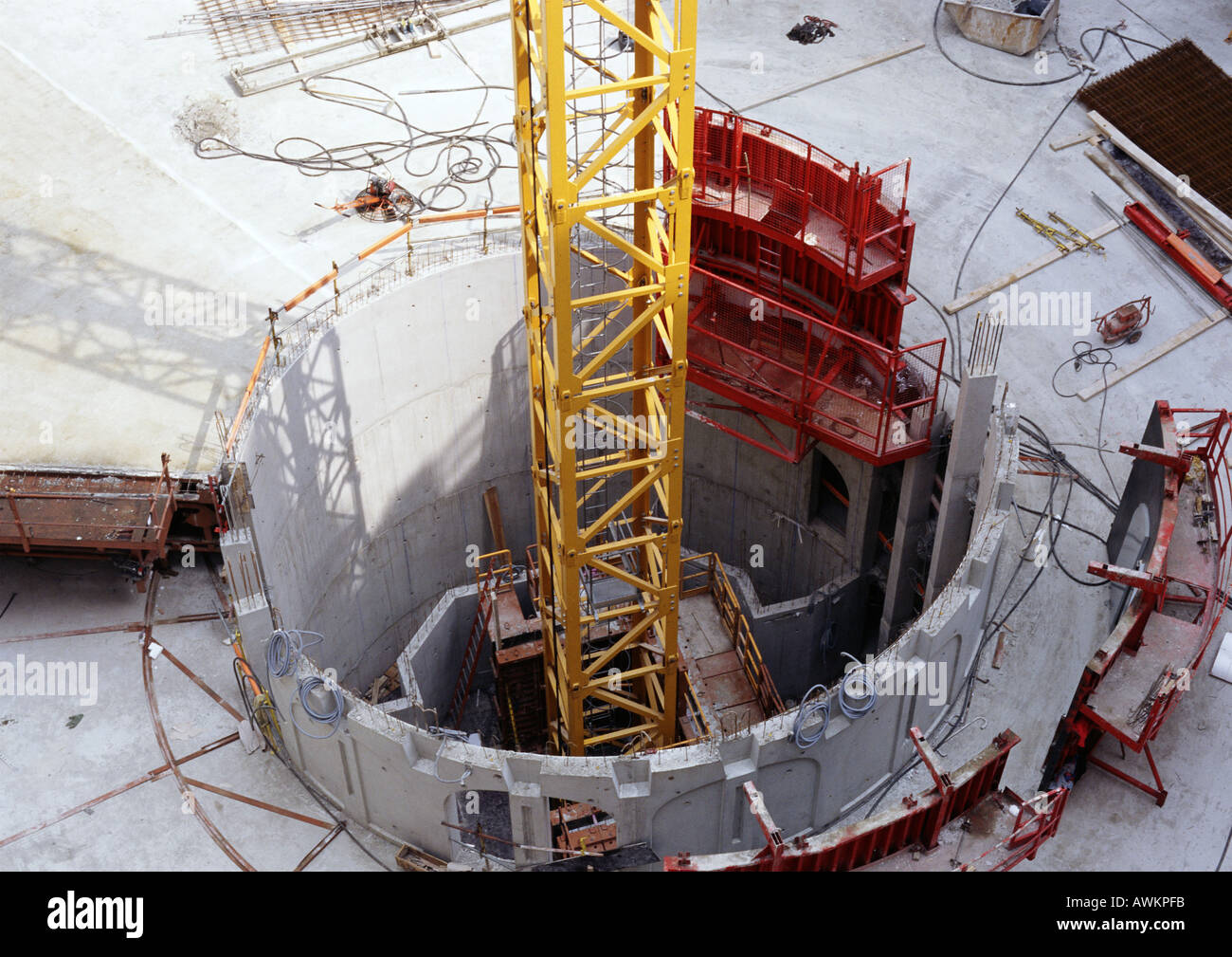 Site de construction, high angle view Banque D'Images