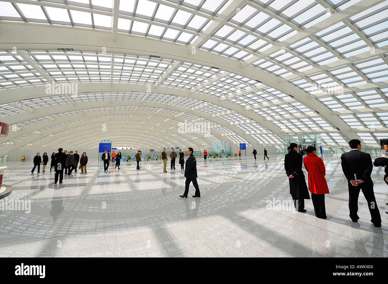 La borne 3 de l'Aéroport International de Pékin. 13-Mar-2008 Banque D'Images