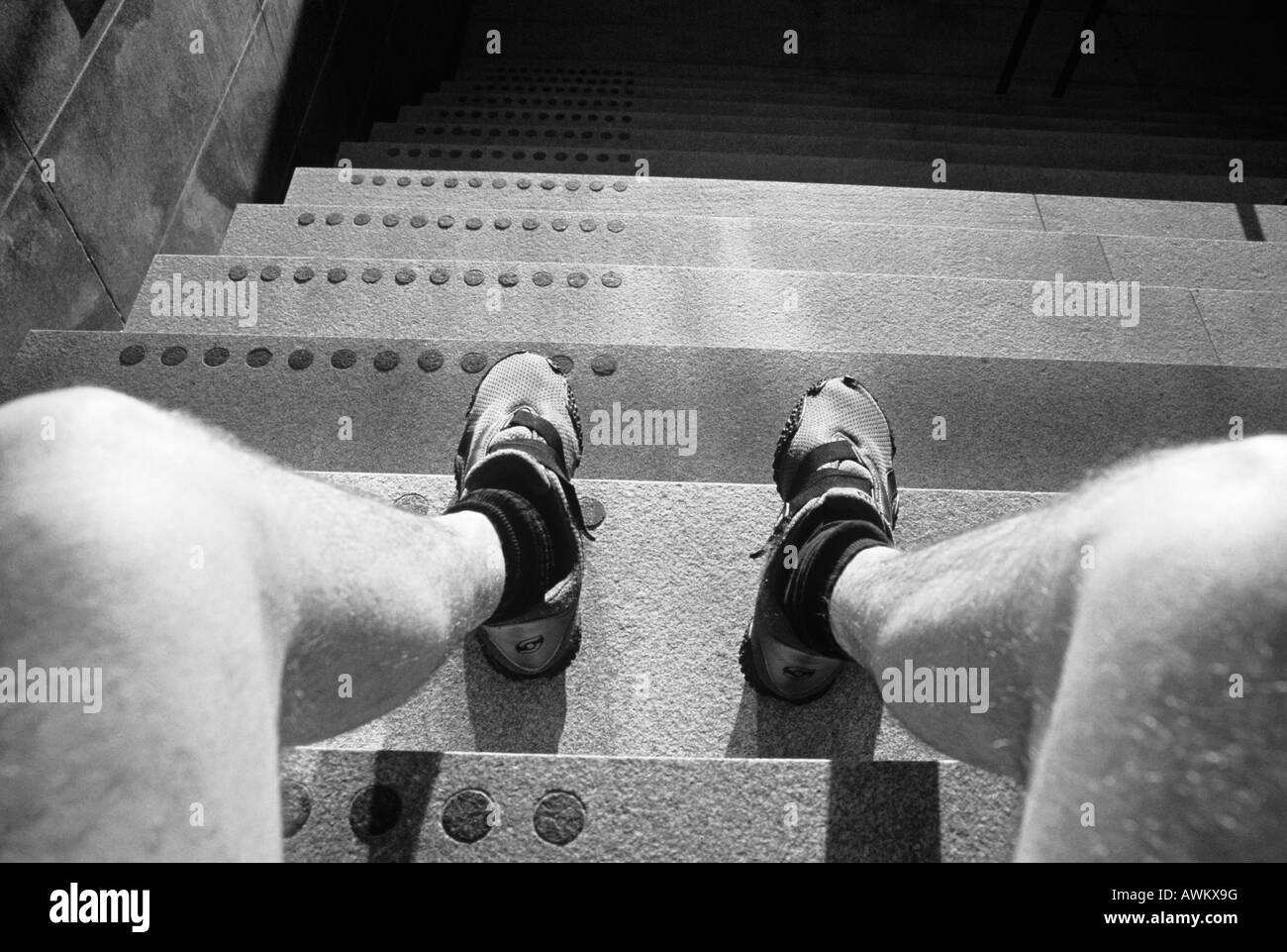 JAMBES ET ESCALIERS Banque D'Images