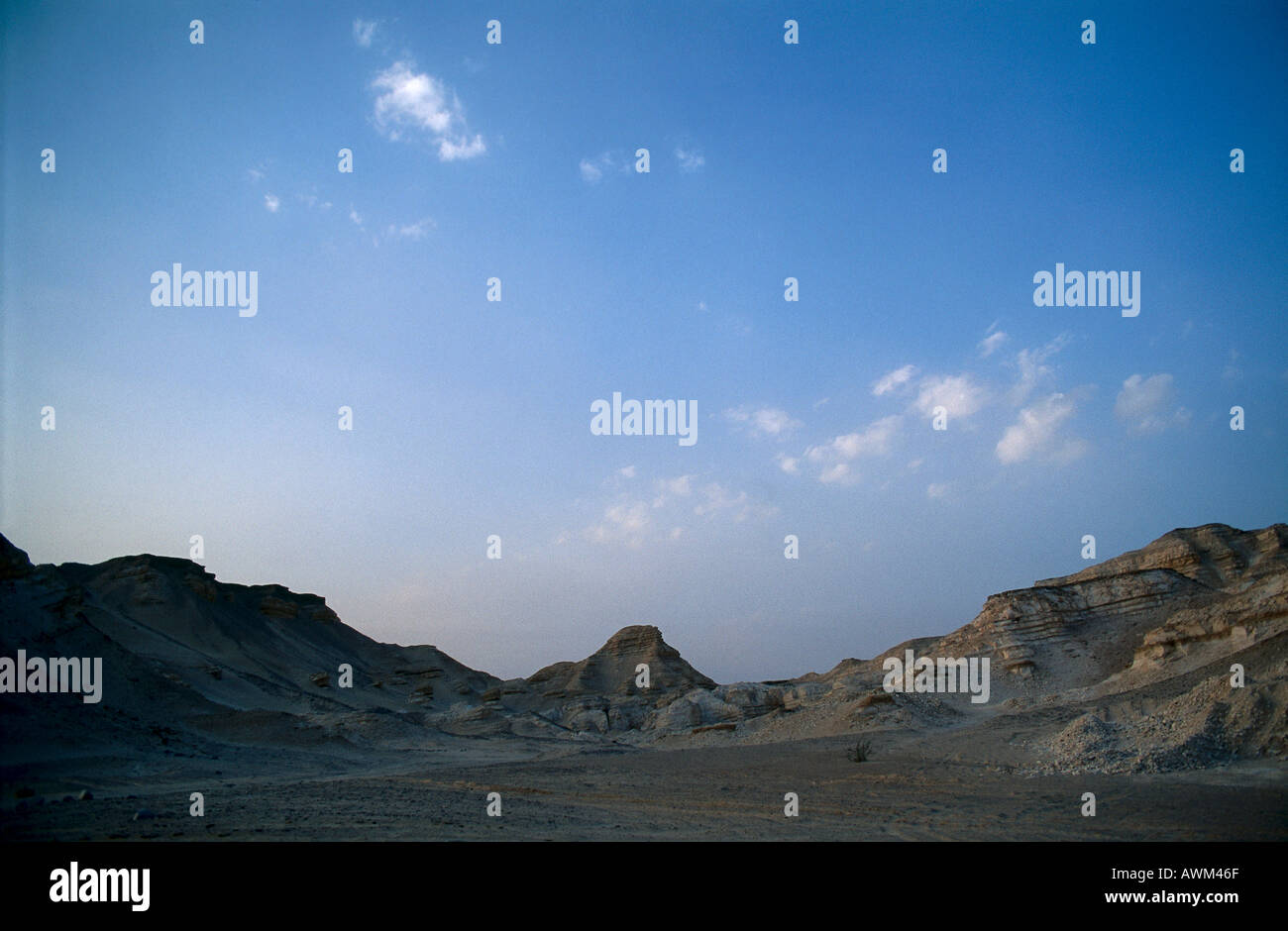 Vue panoramique d'une chaîne de montagnes, Sinaï, Égypte Banque D'Images