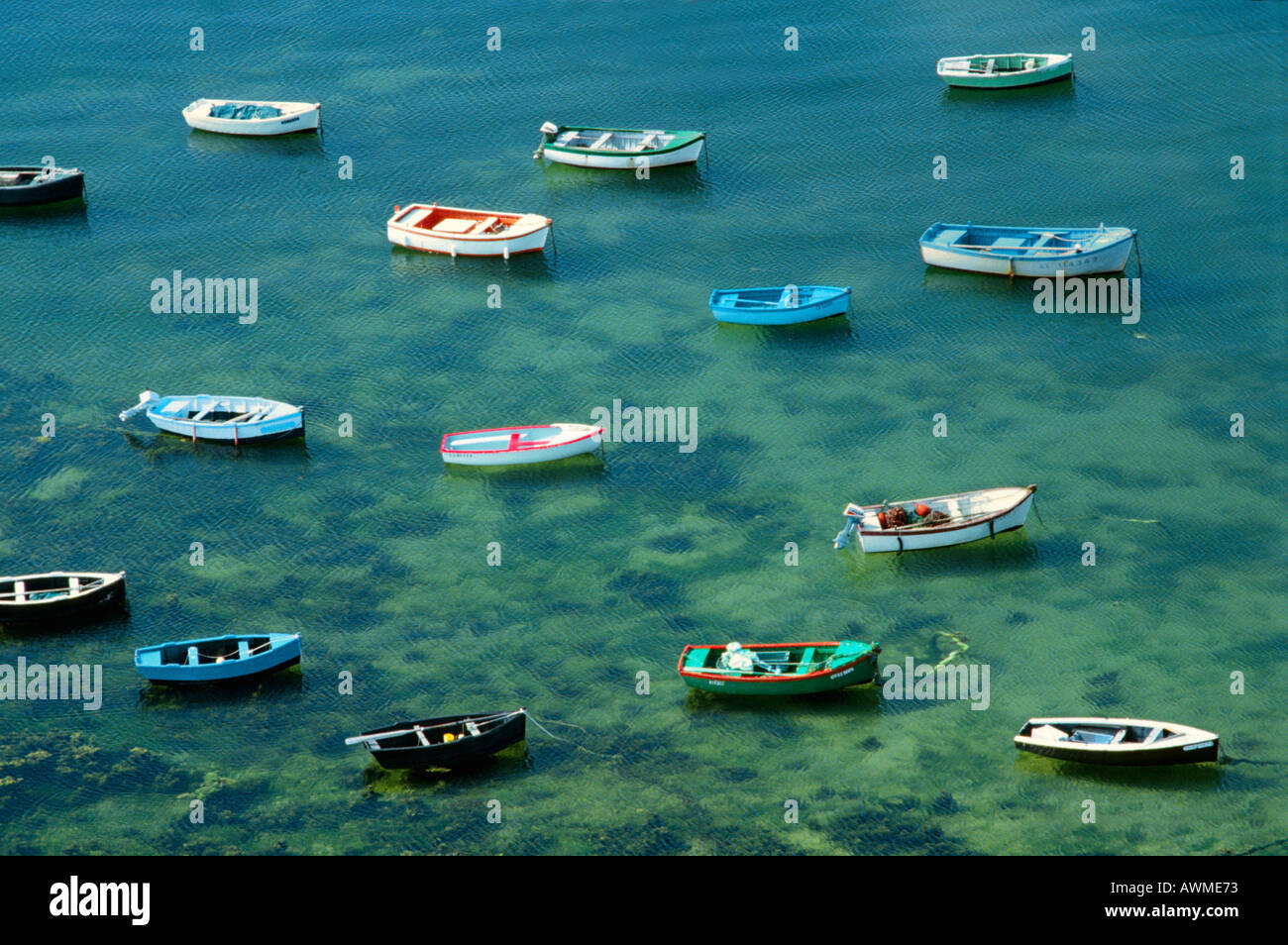 Sheryl bateaux de pêche dans le port de Saint Guénolé, Bretagne, France. Banque D'Images
