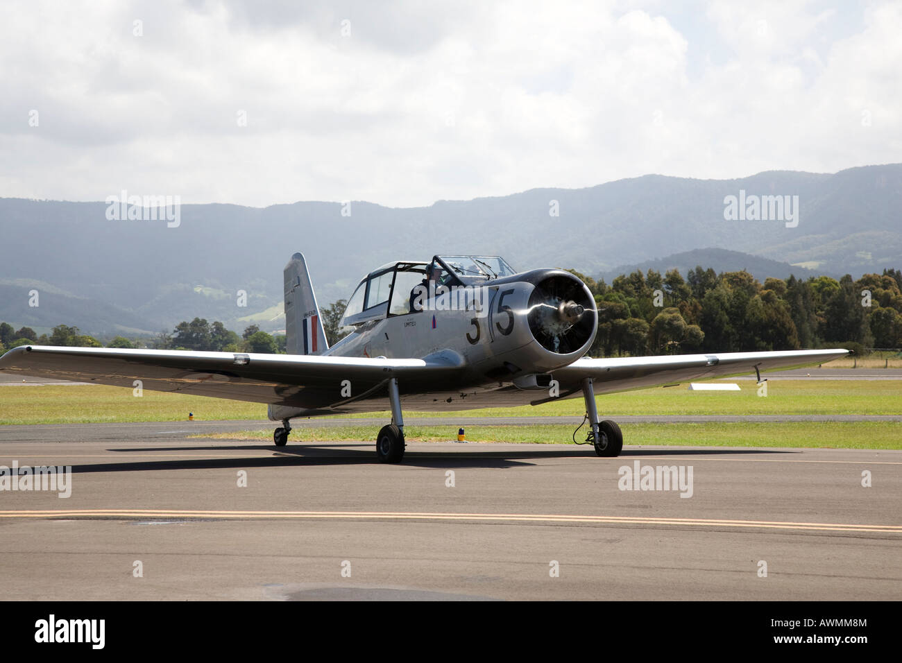 CAC Winjeel prêt à décoller, Les Ailes de l'Illawarra, Albion Park, Australie Banque D'Images
