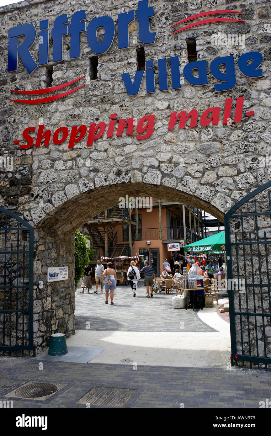 Riffort village un centre commercial à Willemstad Curacao caraïbes antilles Banque D'Images
