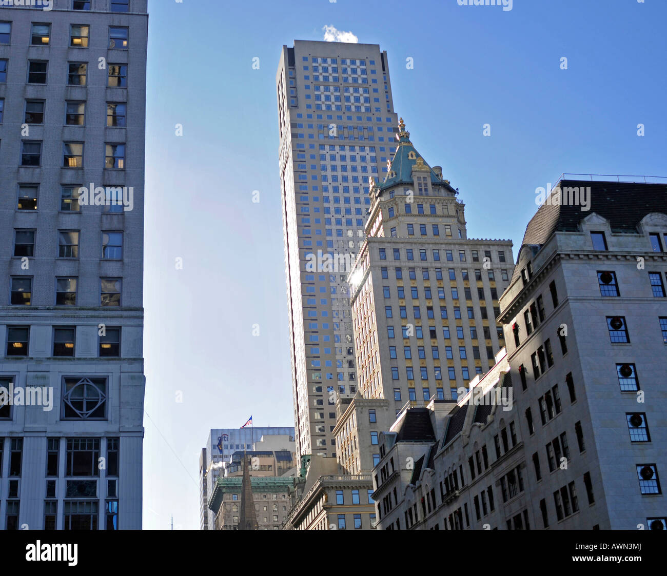Les bâtiments de grande hauteur, Manhattan, New York, USA Banque D'Images