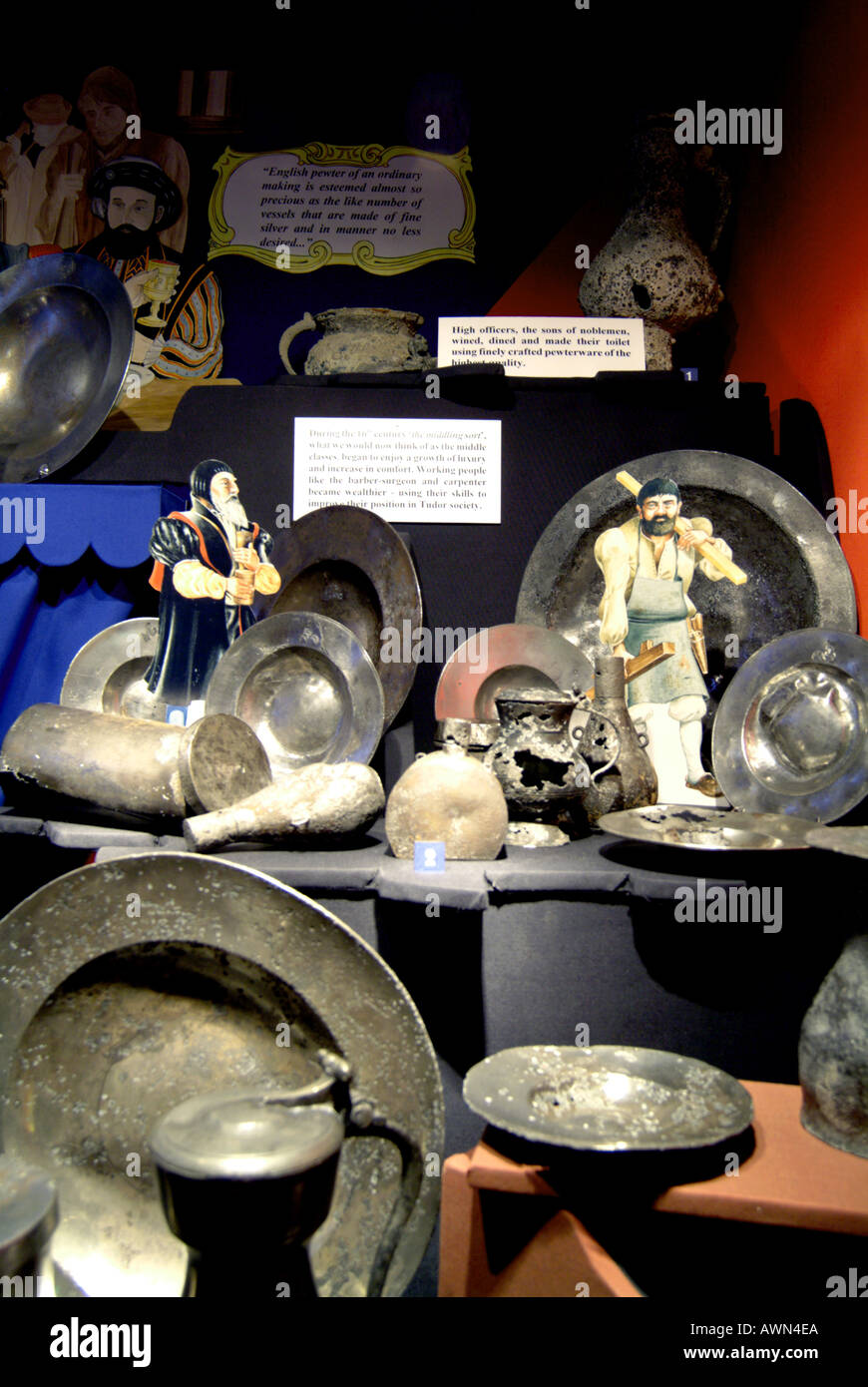 Mary Rose artifacts Portsmouth Angleterre Banque D'Images