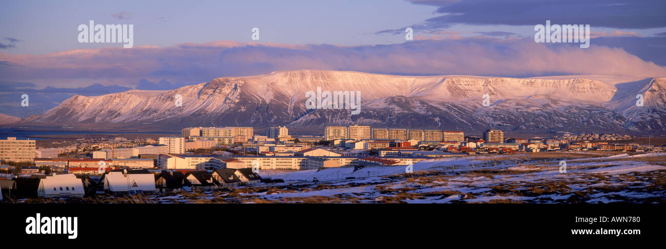 Mont Esja Reykjavik Islande Banque D'Images