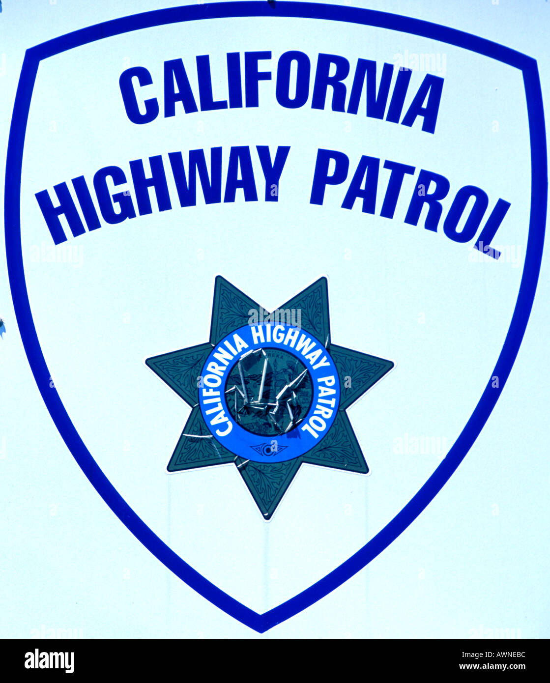 California Highway Patrol Banque D'Images