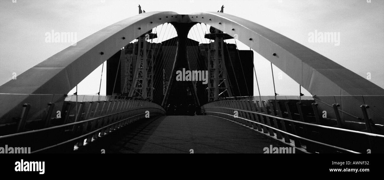 Lowry Pont à Salford Quays, Manchester Banque D'Images