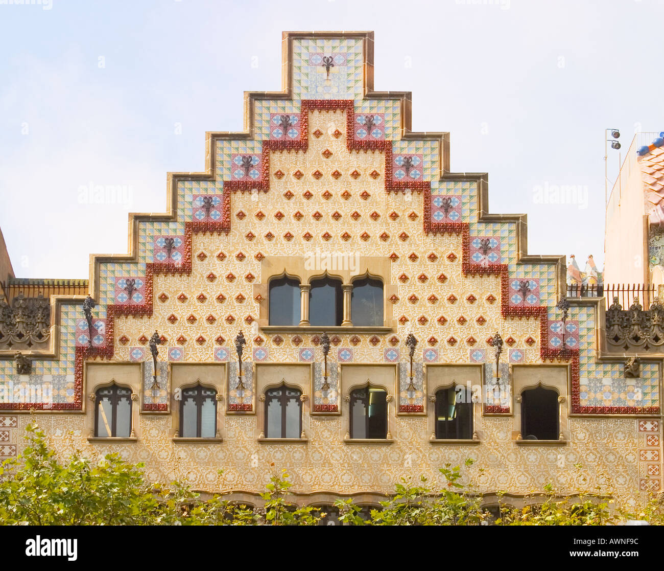 Barcelone Espagne Casa Amatller architecte Josep Puig i Cadafalch Banque D'Images