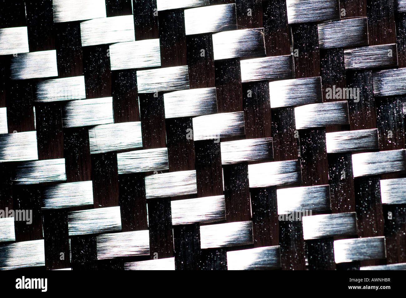 Tissu de filaments de carbone tissé Banque D'Images